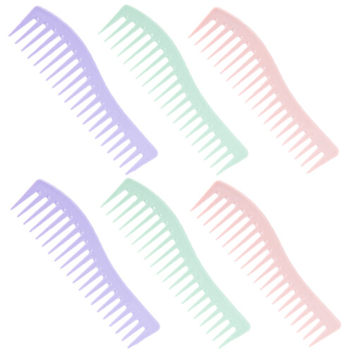 12Pcs Wide Tooth Plastic Hair Combs Lightweight Styling for Men Women 2