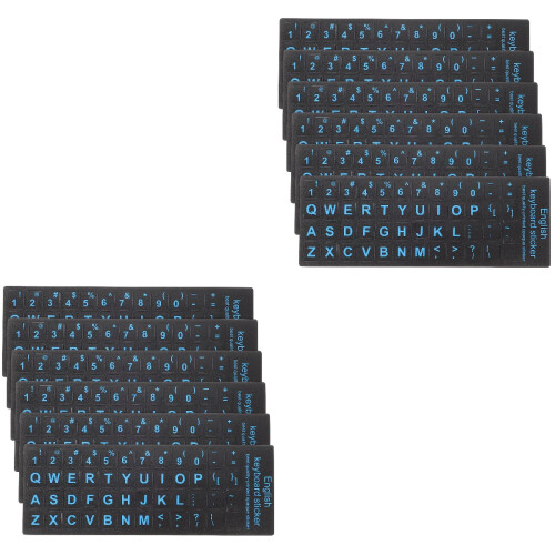 12Pièces Décalcomanies Clavier Anglais Pour Portable 2