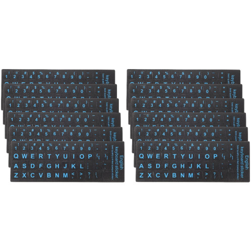 12Pièces Décalcomanies Clavier Anglais Pour Portable 1