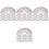 40Pcs Clear Plastic Protractors 180 Degrees for Student Math Lessons 5