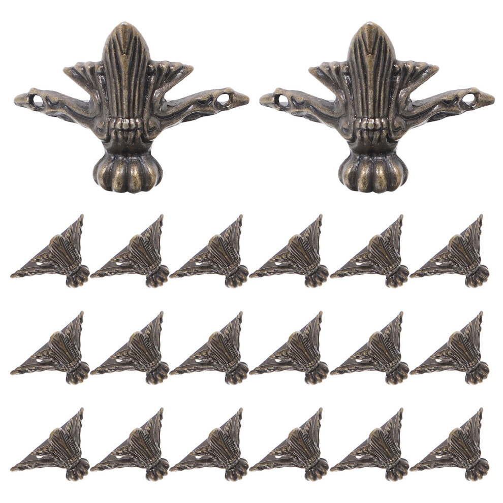 100 Pcs Box Antique Feet Zinc Alloy Bronze Vintage 3392347181984