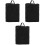 3Pcs Black Polyester Air Fryer Protective Covers for Home Kitchen Use 4