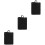 3Pcs Black Polyester Air Fryer Protective Covers for Home Kitchen Use 6