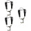 3Pcs Black Universal Saxophone Strap Padded Shoulder Harness Set 7