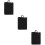 3Pcs Black Polyester Air Fryer Protective Covers for Home Kitchen Use 10