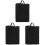 3Pcs Black Polyester Air Fryer Protective Covers for Home Kitchen Use 3