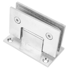 3Sets 90 Degree Stainless Steel Shower Glass Door Hinges Silver Finish