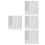 Set Of 4 Waterproof Book Sleeve Protector Case Clear Plastic Covers 2