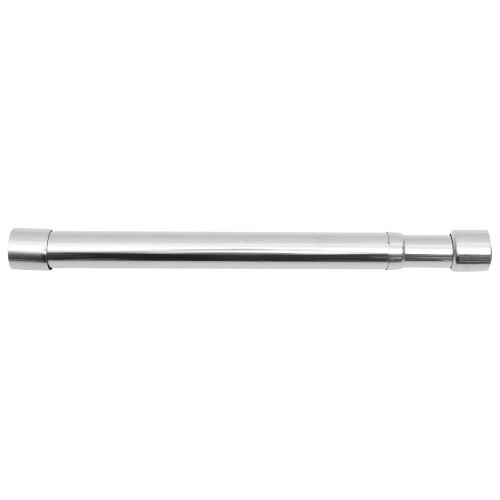 3Pcs Multi-Functional Adjustable Stainless Steel Closet Rods Silver 1
