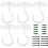 10Pcs Sturdy Iron Ceiling Hooks White Wall Mount Swag Hooks for Home 1