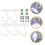 10Pcs Sturdy Iron Ceiling Hooks White Wall Mount Swag Hooks for Home 9