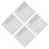 Set Of 4 Waterproof Book Sleeve Protector Case Clear Plastic Covers 7
