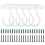 10Pcs Sturdy Iron Ceiling Hooks White Wall Mount Swag Hooks for Home 11