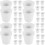 40 Pcs Diy Mini Plastic Buckets With Side Handles Uncolored 7