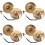4 Sets Pure Copper Bell Manual Hand Bell 7