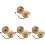 4 Sets Pure Copper Bell Manual Hand Bell 4