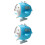2Pcs Blue Kids Bubble Blower Plastic Bubble Machine Simple Easy Play 5