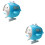 2Pcs Blue Kids Bubble Blower Plastic Bubble Machine Simple Easy Play 6