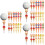 36Pcs Plastic Golf Tees Assorted Colors Durable Funny Designs for Golf 6