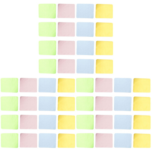 60Pcs Glasses Cleaning Cloths Microfiber Quick Dry Lint-Free Assorted 1