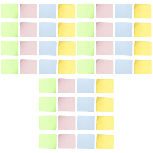 60Pcs Glasses Cleaning Cloths Microfiber Quick Dry Lint-Free Assorted 2