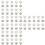 80Pcs Ergonomic Silver Alloy Multi-Function Household Pant Buttons 7