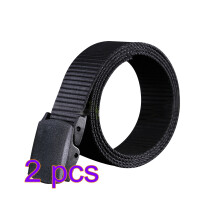 2 Pcs Sports Canvas Belt Miss Man Waist For Men Adjustable Belts