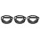 3 Pcs Diving Goggles Mask Gloves Major 10