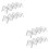 4 Pcs 1 Set Rustproof Taco Stands Spring Roll Racks Steel Color 7