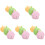 15Pcs Household Shower Sponge Ball Easy Hold Bath Scrubber Assorted 4