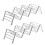 4 Pcs 1 Set Rustproof Taco Stands Spring Roll Racks Steel Color 2