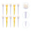 60Pcs Durable Plastic Golfs Tees Golf Practice Ball Stand 11