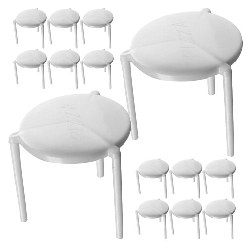 200 Pcs Pizza Serving Stands Tripod Stack Protectors For Takeaway 2