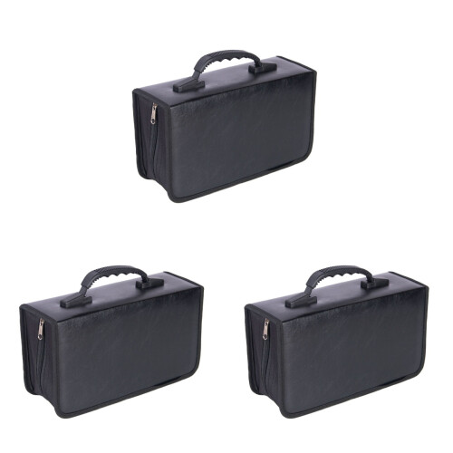 3pcsbag Storage Black Bag Cd Capacity Dvd 1