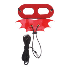 3St Lizard Harness Rood Met Duurzame Leren Vleugels Voor Reptielen