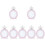 7St Display Frame Roze Manicure Houder Retro Stijl 4