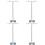 4Sets Verstelbare Metalen Displayhouder Voor Posters En 6
