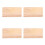 4Pièces Bois Naturel Rectangulaires Pour Rangement 4
