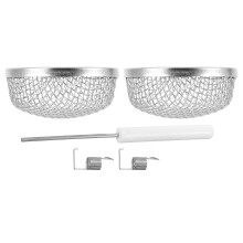2pcs RV Furnace Vent Screens Stainless Steel Mesh Protectors