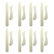 24St Wit Plastic Origami Tool Briefopener Voor Scrapbooking En Leer