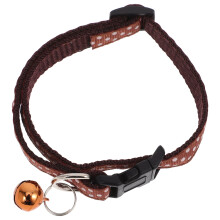 2St Bell Collar Pet Koffie Comfortabel Klein En Verstelbaar