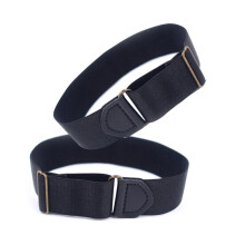 6Pcs Black Shirt Belt Holder Easy Lock Shirt Stay for Men and Women