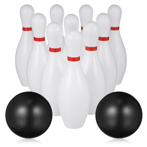 2Sets Mini Kinder Bowling Set Wit Duurzaam Plastic Voor Gebruik