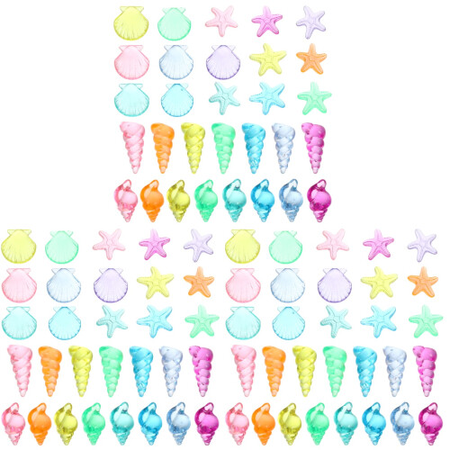 3Sets Plastic Conch Decoraties Acryl Materialen Voor Kinderen Creatief 1