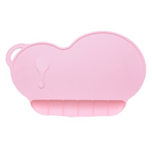 2St Infant Placemat Silicone Roze Wasbaar Antislip Baby Mat