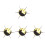 4St Dotting Tool Set Multi Manicure Pen Acryl Metaal Nail Art Handle 4