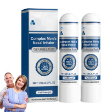 Natural Nasal Inhaler Stick for Congestion Relief with Aroma Formula, Compact Travel Size, 2 Pcs