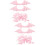 100St Multi-Functie Roze Satijnen En 8