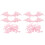 100St Multi-Functie Roze Satijnen En 3