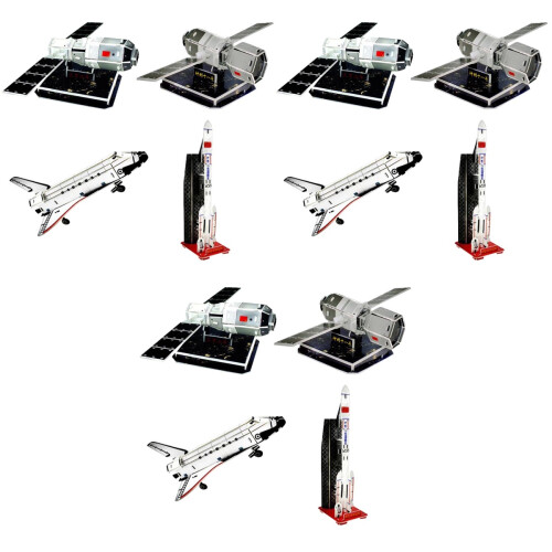 12St Duurzaam Space Shuttle Model Papier 3D Voor Kinderen 2